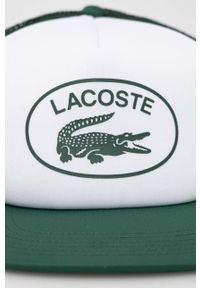 Lacoste czapka z daszkiem kolor zielony wzorzysta. Kolor: zielony #2