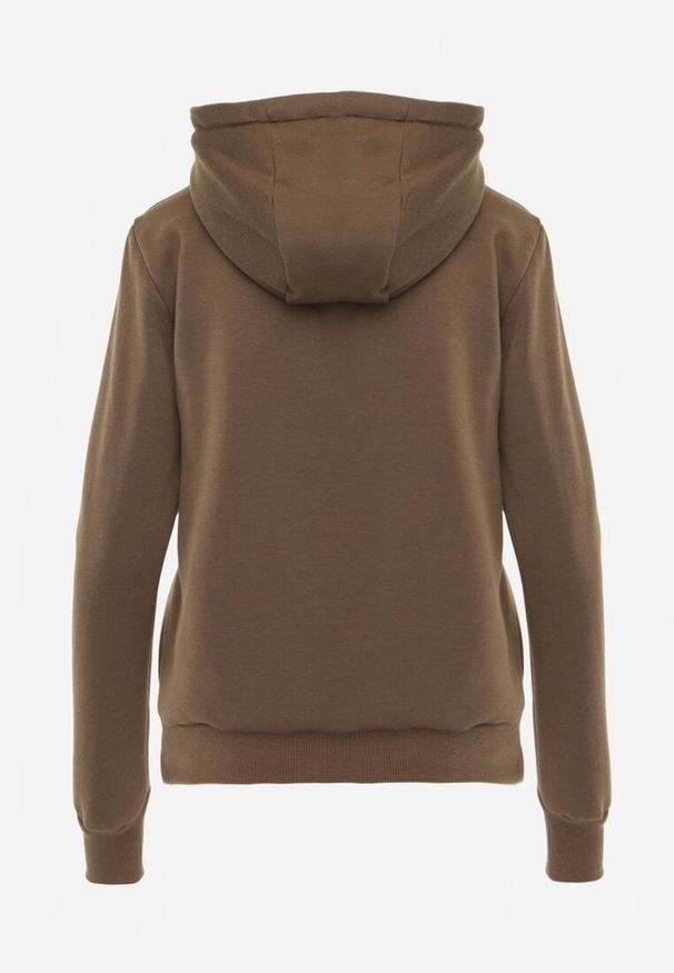 Renee - Ciemnozielona Bluza z Kapturem Harasphei. Okazja: na co dzień. Typ kołnierza: kaptur. Kolor: zielony. Materiał: jeans. Styl: klasyczny, casual