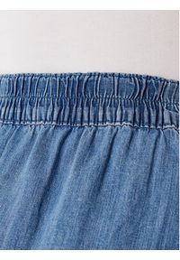 United Colors of Benetton - United Colors Of Benetton Spódnica trapezowa 4KOWD004Q Niebieski Regular Fit. Kolor: niebieski. Materiał: bawełna #5