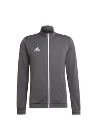 Adidas - Entrada 22 Track Jacket. Kolor: szary. Materiał: materiał, dresówka, poliester. Sport: piłka nożna, fitness #2
