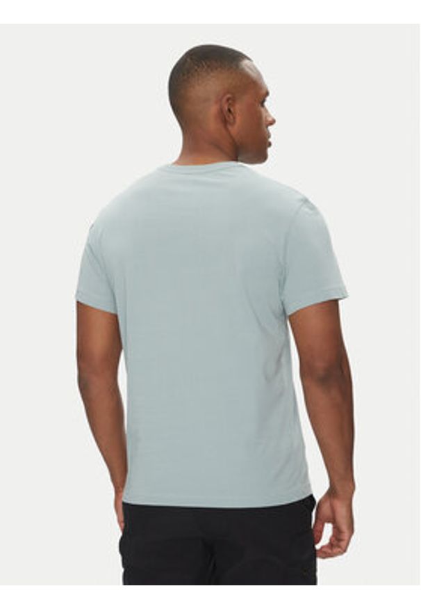 Parajumpers T-Shirt Tape 25SMPMTSIT01 Niebieski Regular Fit. Kolor: niebieski. Materiał: bawełna