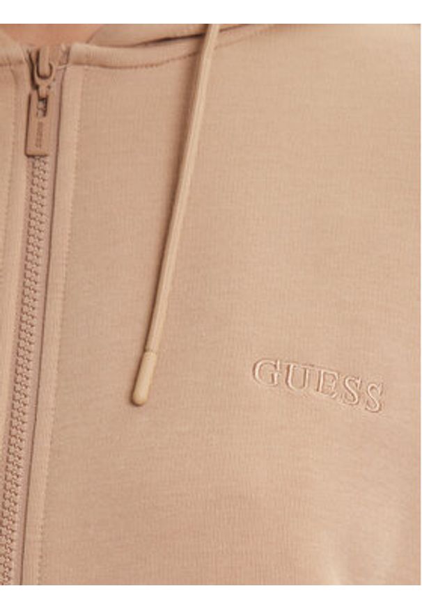 Guess Bluza V5YQ00 KB3P2 Beżowy Regular Fit. Kolor: beżowy. Materiał: bawełna