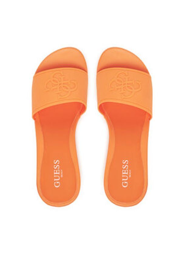 Guess Klapki E5GZ06 BB00F Pomarańczowy. Kolor: pomarańczowy