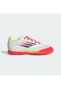 Adidas - Buty F50 Club TF Kids. Kolor: czarny, biały, wielokolorowy, żółty. Sport: piłka nożna