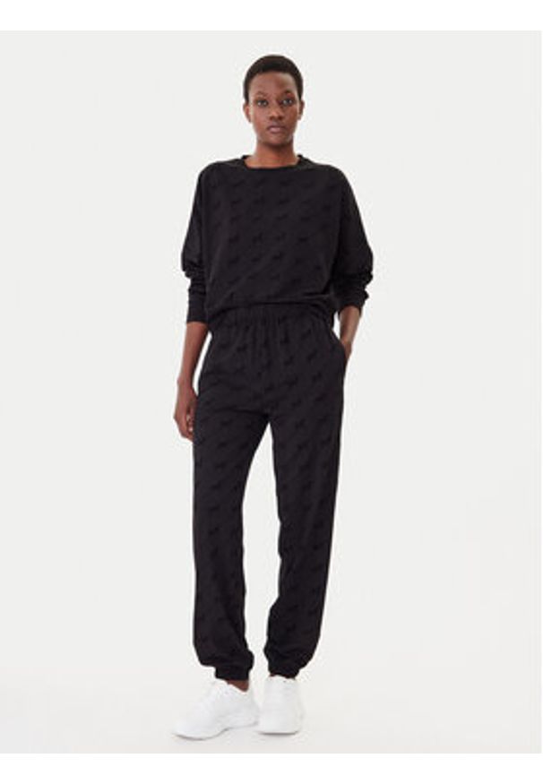 Hugo - HUGO Spodnie dresowe Lokky 50545211 Czarny Regular Fit. Kolor: czarny. Materiał: bawełna