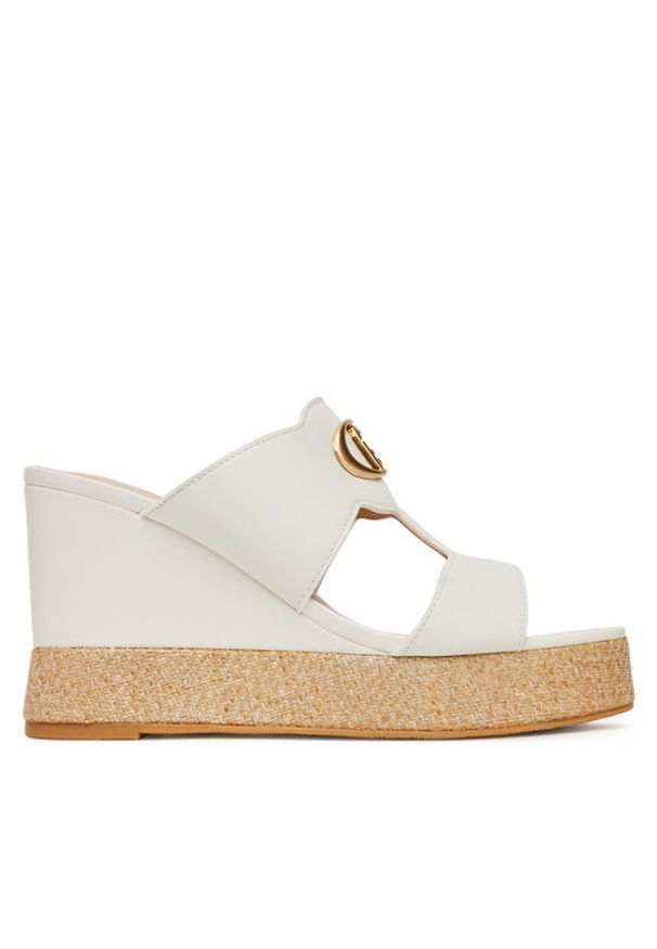 Liu Jo Klapki Karen 08 SA5043 P0102 Biały. Kolor: biały. Materiał: skóra