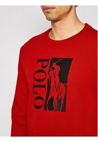 Polo Ralph Lauren Bluza 710828119002 Czerwony Regular Fit. Typ kołnierza: polo. Kolor: czerwony. Materiał: bawełna #5
