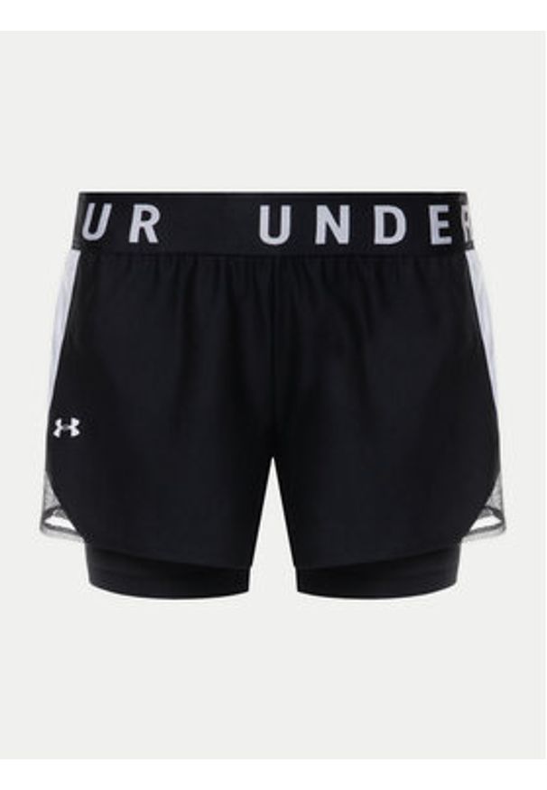 Under Armour Szorty sportowe Ua Play Up 2-In-1 1351981 Czarny Loose Fit. Kolor: czarny. Materiał: syntetyk