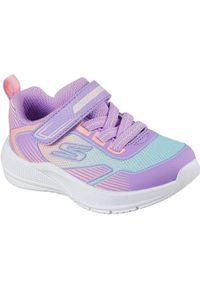 skechers - Adidasy Skechers Microspec Advance - Oasis Poi, Dzieci. Okazja: na co dzień. Kolor: fioletowy. Materiał: materiał