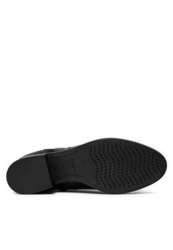 Geox Botki D Felicity F D84G1F 00043 C9999 Czarny. Kolor: czarny. Materiał: skóra