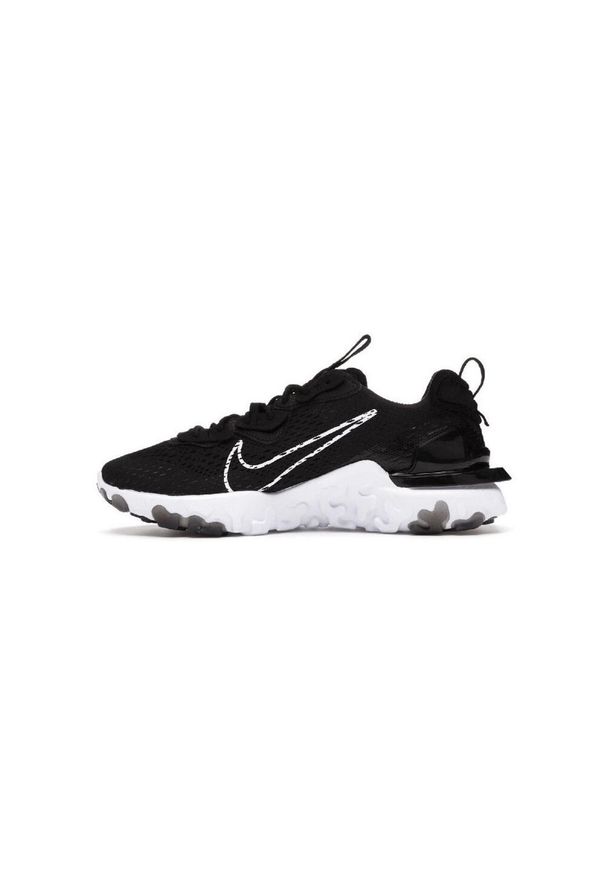 Buty do chodzenia męskie Nike React Vision. Zapięcie: sznurówki. Kolor: biały, wielokolorowy, czarny. Materiał: materiał, syntetyk, tkanina. Szerokość cholewki: normalna. Sport: turystyka piesza