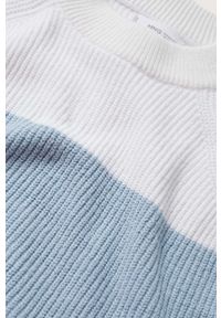 Mango Kids sweter dziecięcy Tulipan lekki. Kolor: niebieski. Materiał: włókno #7