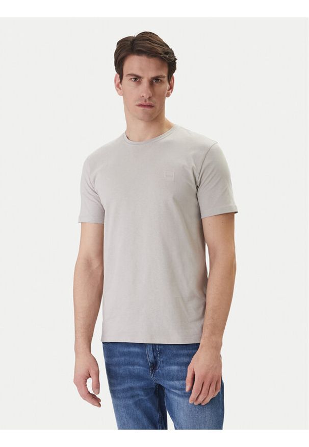 BOSS T-Shirt Tales 50508584 Beżowy Regular Fit. Kolor: beżowy. Materiał: bawełna