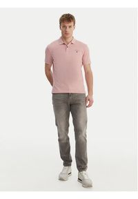 Napapijri Polo Elbas NP0A4GB4 Różowy Regular Fit. Typ kołnierza: polo. Kolor: różowy. Materiał: bawełna #2