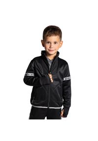 Bluza rozpinana dziecięca sportowa Lemon Explore ZL4 czarna. Typ kołnierza: kołnierzyk stójkowy. Kolor: czarny. Materiał: poliester. Sezon: zima #1
