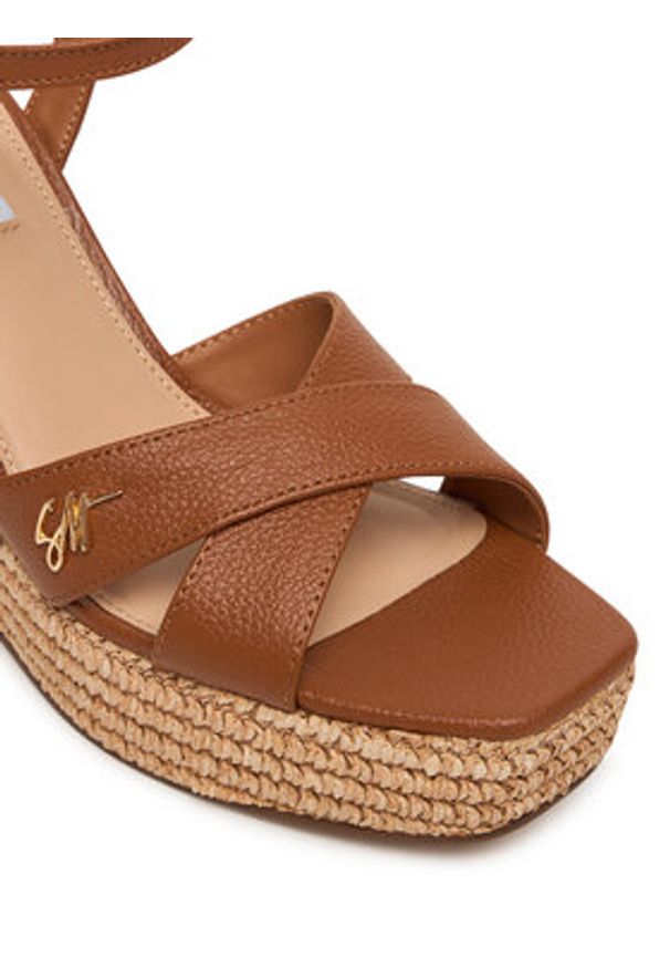 Steve Madden Espadryle 11005570 Brązowy. Kolor: brązowy. Materiał: skóra