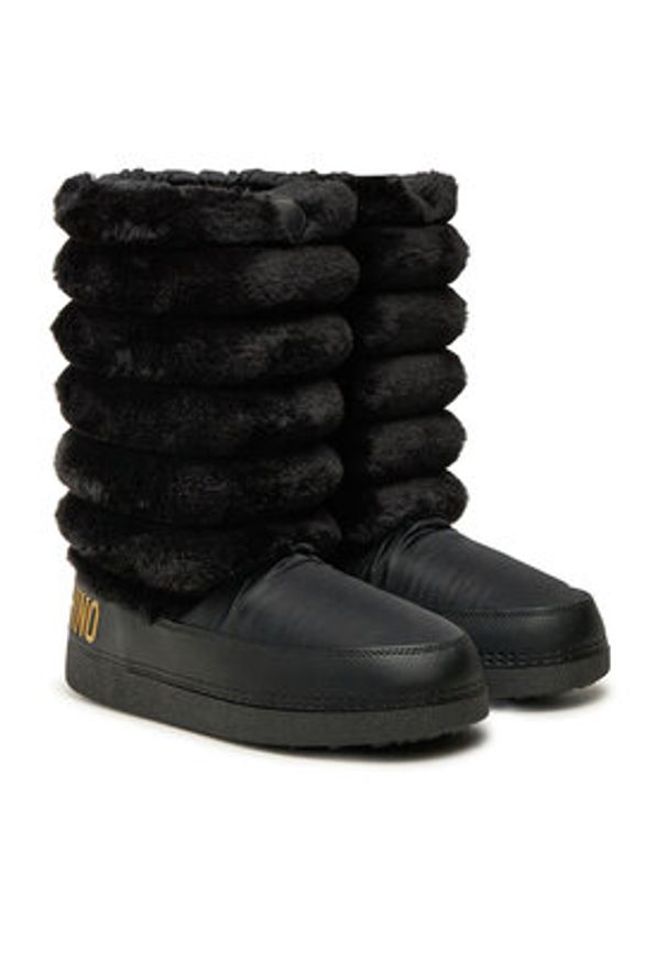 Love Moschino - LOVE MOSCHINO Śniegowce JA24312G0LISH000 Czarny. Kolor: czarny. Materiał: materiał