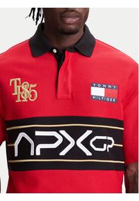 TOMMY HILFIGER - Tommy Hilfiger Polo F1 Movie Race Day MW0MW41393 Czerwony Relaxed Fit. Typ kołnierza: polo. Kolor: czerwony. Materiał: bawełna
