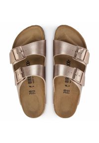 Klapki Birkenstock Arizona Bf 1023960 złoty. Kolor: złoty. Materiał: materiał, syntetyk, zamsz, skóra #4