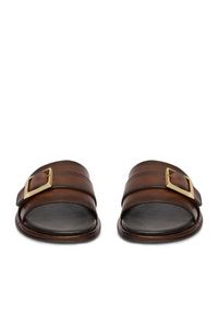 U.S. Polo Assn. Klapki EO-TEMPE001W/6L1 Brązowy ciemny. Kolor: brązowy. Materiał: skóra #6