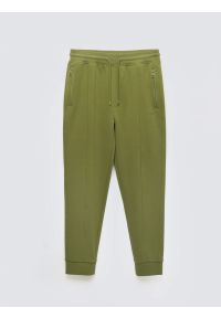 Big-Star - Spodnie męskie dresowe khaki Wladorp 301. Kolor: zielony. Materiał: dresówka. Wzór: nadruk, ze splotem #5