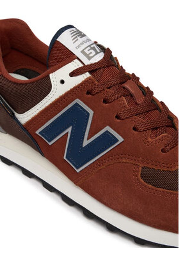 New Balance Sneakersy U5744DM Brązowy. Kolor: brązowy. Materiał: zamsz, skóra