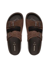 Geox Klapki U Parnaiba U651KA 00022 C6006 Brązowy. Kolor: brązowy. Materiał: zamsz, skóra #5