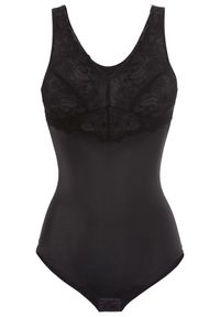 bonprix - Body shape, średni stopień modelowania sylwetki. Kolor: czarny. Materiał: materiał, koronka #1