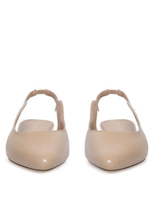 Sergio Bardi Baleriny WFA1572-21Z-SB Beżowy. Kolor: beżowy. Materiał: skóra, lakier