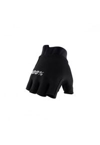 Rękawiczki rowerowe damskie 100% Exceeda Gel Short Finger Gloves. Kolor: czarny