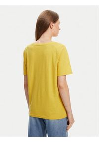 United Colors of Benetton - United Colors Of Benetton T-Shirt 3BVXD400H Żółty Relaxed Fit. Kolor: żółty. Materiał: bawełna #3