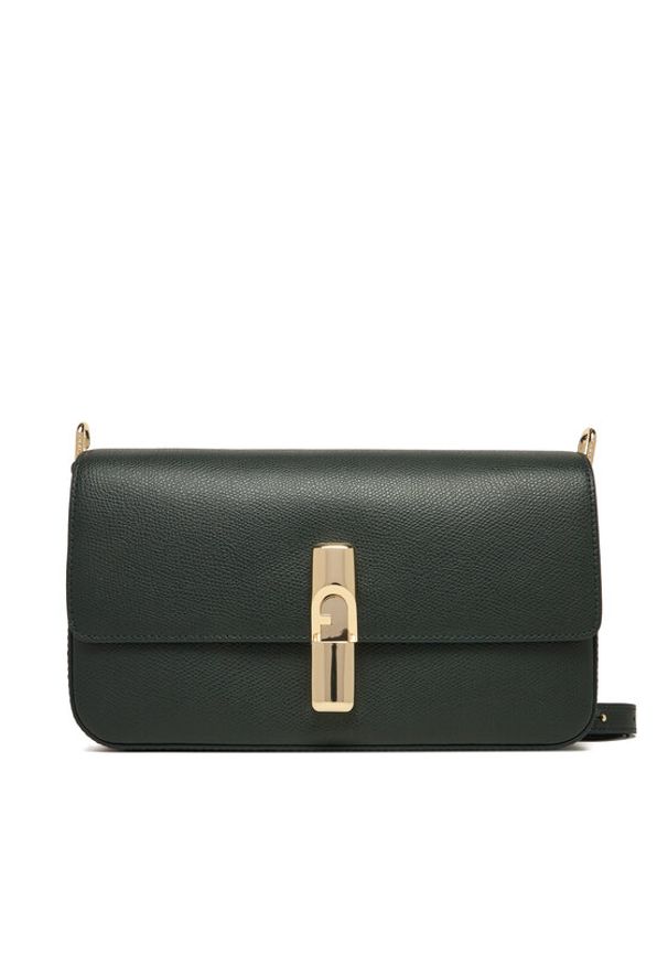 Furla Torebka Iride S WB01826 ARE000 CN 4491S Zielony. Kolor: zielony. Materiał: skórzane