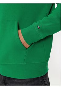 TOMMY HILFIGER - Tommy Hilfiger Bluza Logo MW0MW11599 Zielony Regular Fit. Kolor: zielony. Materiał: bawełna #4