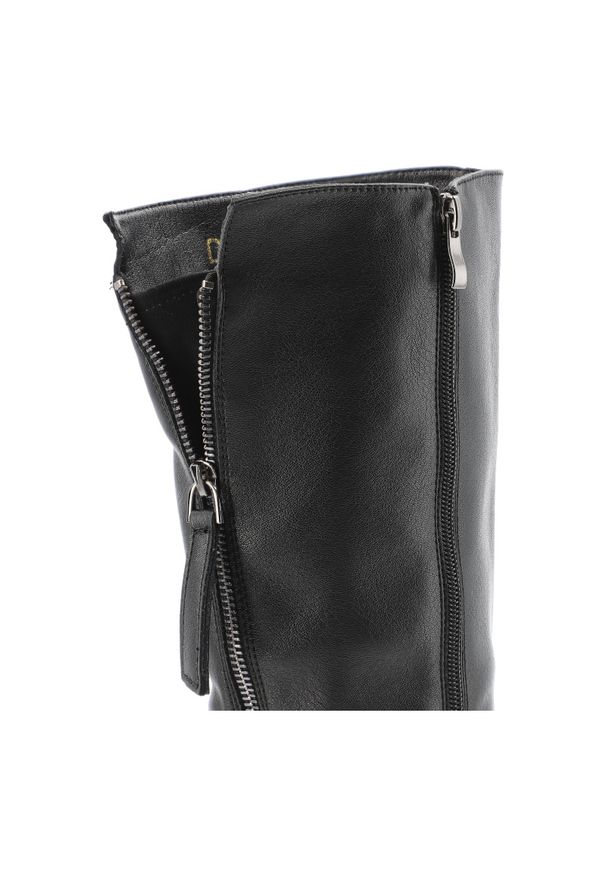 Czarne Kozaki S.Barski Wygodne Obuwie Damskie. Okazja: na co dzień. Zapięcie: zamek. Kolor: czarny. Materiał: skóra. Szerokość cholewki: normalna. Styl: casual, elegancki, klasyczny