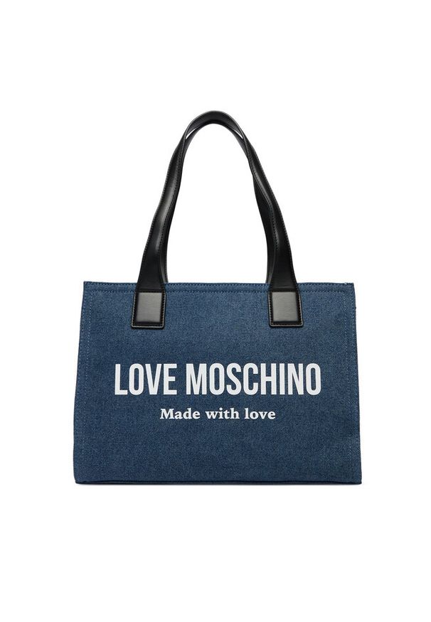 Love Moschino - Torebka LOVE MOSCHINO. Kolor: niebieski