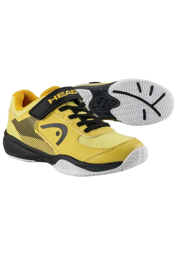 Buty tenisowe dziecięce Head Sprint Velcro 3.0. Kolor: żółty, biały, wielokolorowy, czarny. Sport: bieganie, tenis