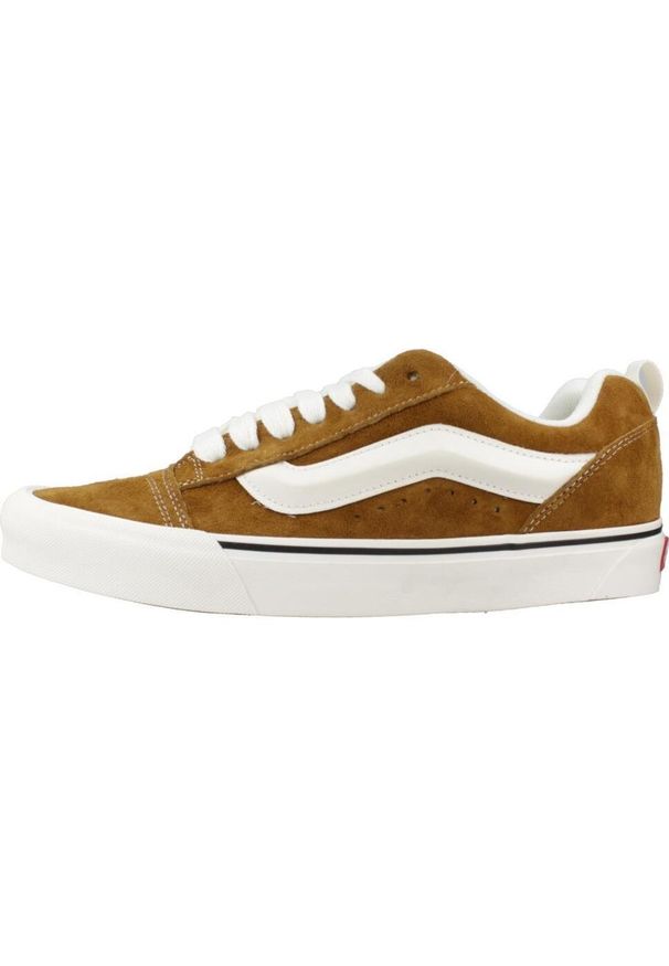 Tenisówki Vans Model Knu Skool Kolor Brązowy. Kolor: brązowy. Materiał: tkanina