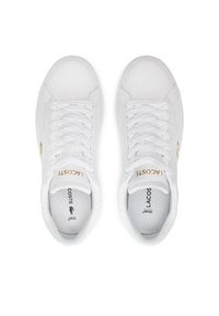 Lacoste Sneakersy 747SFA0072 Biały. Kolor: biały. Materiał: skóra #4