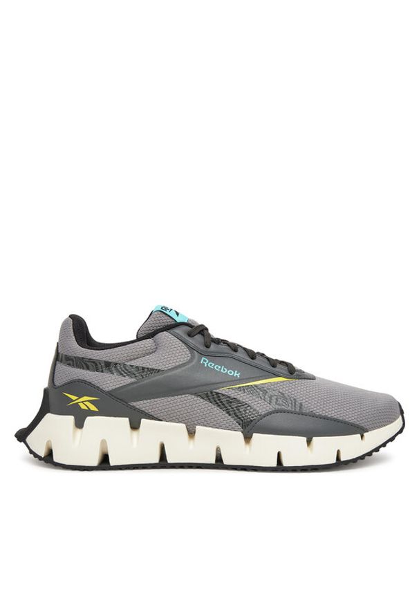 Reebok Buty do biegania ZIG DYNAMICA STR 100209976 Szary. Kolor: szary. Materiał: materiał