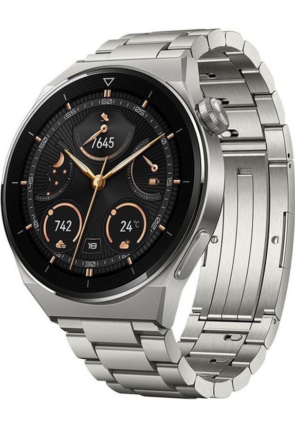 HUAWEI - Smartwatch Huawei Watch GT 3 Pro Elite 46mm Srebrny (55028834). Rodzaj zegarka: smartwatch. Kolor: srebrny