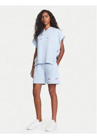Emporio Armani Underwear Szorty sportowe EW000496 AF10882 U9273 Błękitny Loose Fit. Kolor: niebieski. Materiał: syntetyk, bawełna