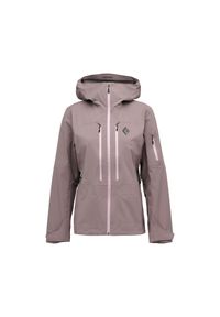 Kurtka narciarska damska izolowana Black Diamond Recon LT. Kolor: fioletowy. Sezon: zima. Sport: narciarstwo #1