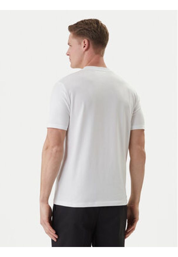 Karl Lagerfeld - KARL LAGERFELD T-Shirt 755034 562235 Biały Regular Fit. Typ kołnierza: dekolt w karo. Kolor: biały. Materiał: bawełna