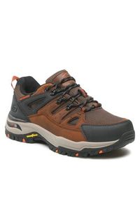 skechers - Skechers Półbuty Argosa 204630/CDB Brązowy. Kolor: brązowy. Materiał: nubuk, skóra #5