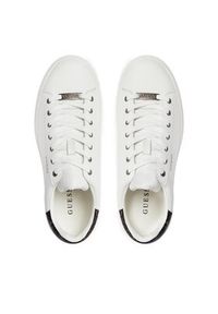 Guess Sneakersy Vibo FM8VIB FAP12 Biały. Kolor: biały. Materiał: skóra