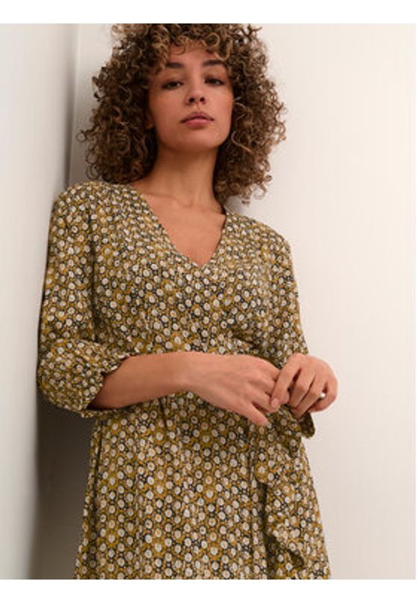 Cream Sukienka codzienna Crtiah Wrap 10611681 Kolorowy Feminine Fit. Okazja: na co dzień. Materiał: wiskoza. Wzór: kolorowy. Typ sukienki: proste. Styl: casual