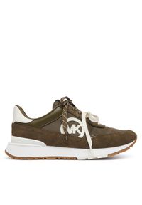 MICHAEL Michael Kors Sneakersy Nova 43T6NOFS2D Khaki. Kolor: brązowy. Materiał: zamsz, skóra #1