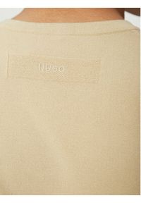 Hugo - HUGO Sweter San Cody 50532074 Beżowy Slim Fit. Kolor: beżowy. Materiał: wiskoza #4