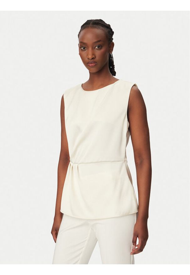 Rinascimento Bluzka CFC0127460003 Biały Regular Fit. Kolor: biały. Materiał: syntetyk