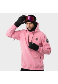 SIROKO - Mężczyzna Sporty zimowe Męska kurtka snowboardowa W1 Dolomites Siroko Cukierk. Kolor: różowy. Materiał: softshell, materiał. Sezon: zima. Sport: snowboard